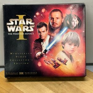 STAR WARS Episode 1 The Phantom Menace 1999 VHS Widescreen Collectors Edition